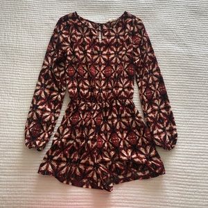 Long sleeve romper